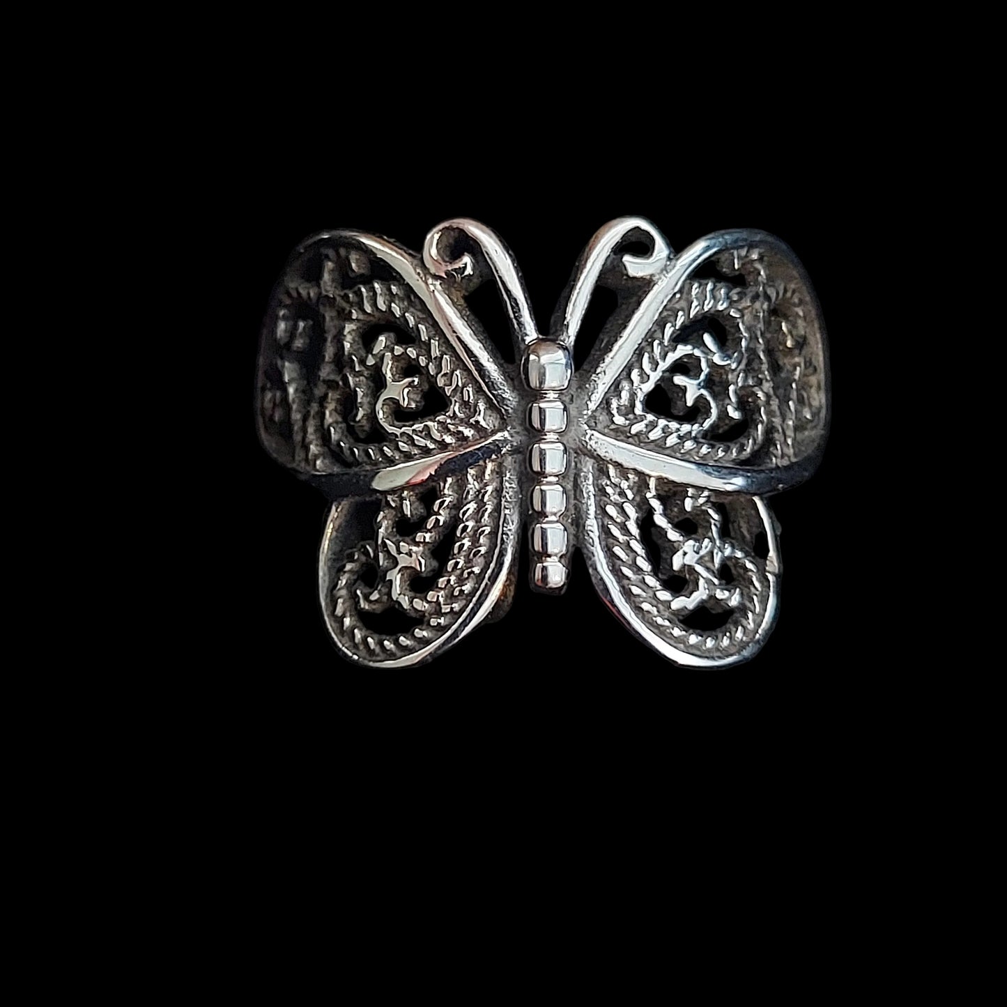 Butterfly Stainless Steel Ring
