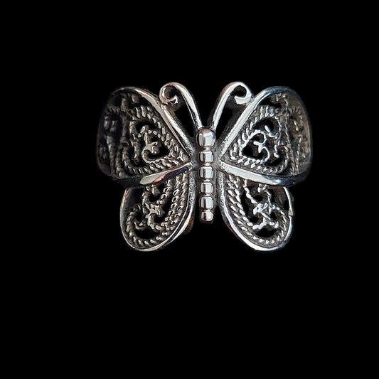 Butterfly Stainless Steel Ring