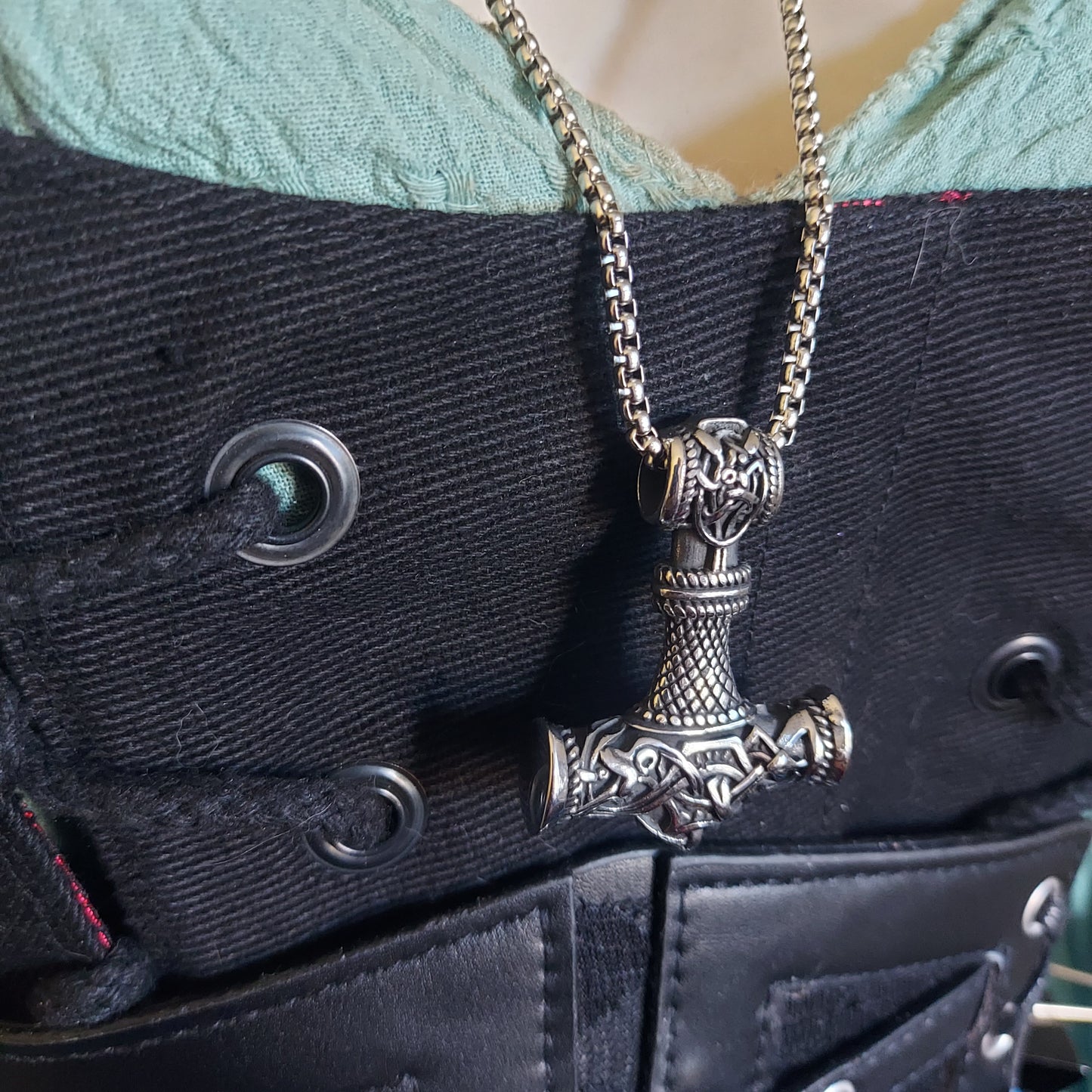 Viking Thor Hammer Mjölnir Necklace