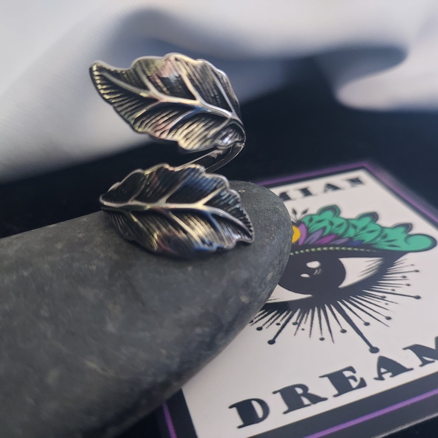 Leaf Stainless Steel Ring