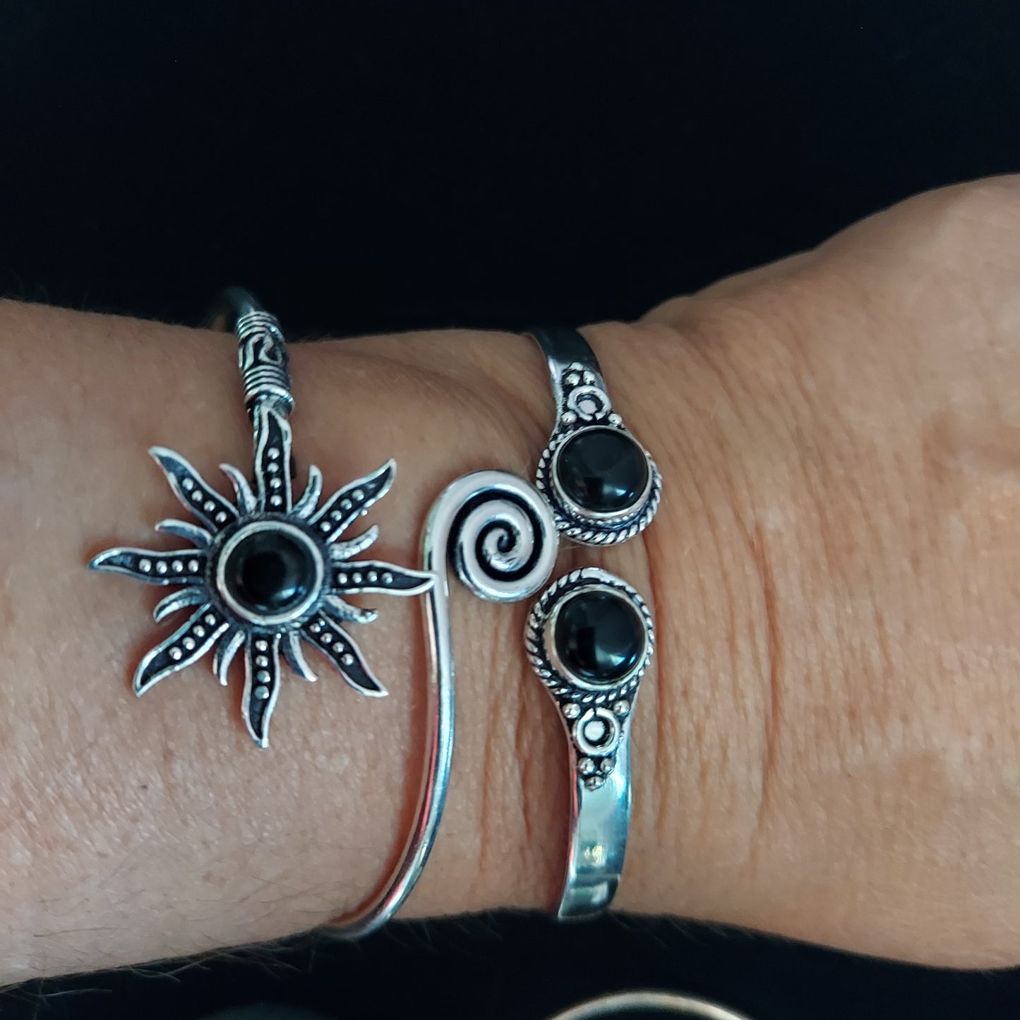 Sun with Black Onyx Bracelet