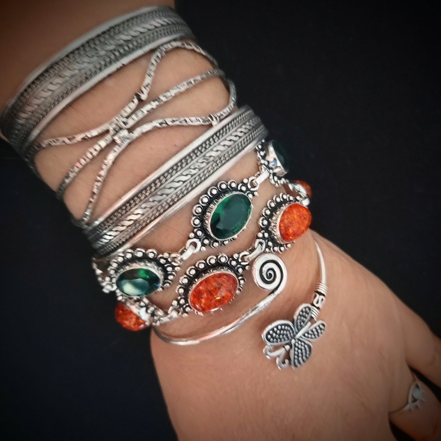 Green Link Bracelet