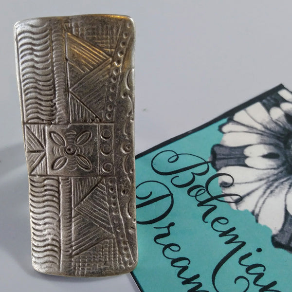 Stamped Tribal Ring