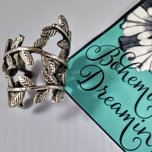 Entwined Leaf Branch Ring