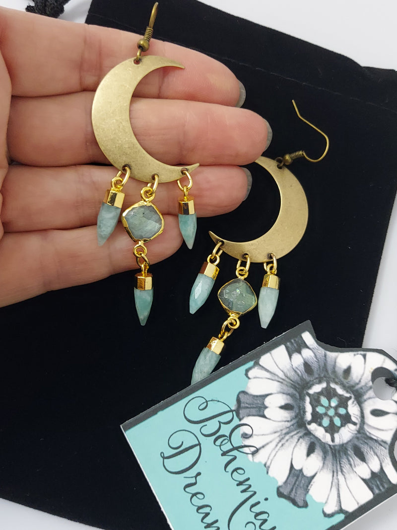 Crescent moon earrings