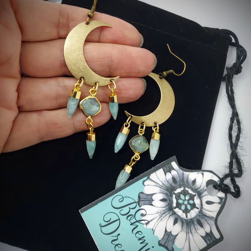 Crescent moon earrings
