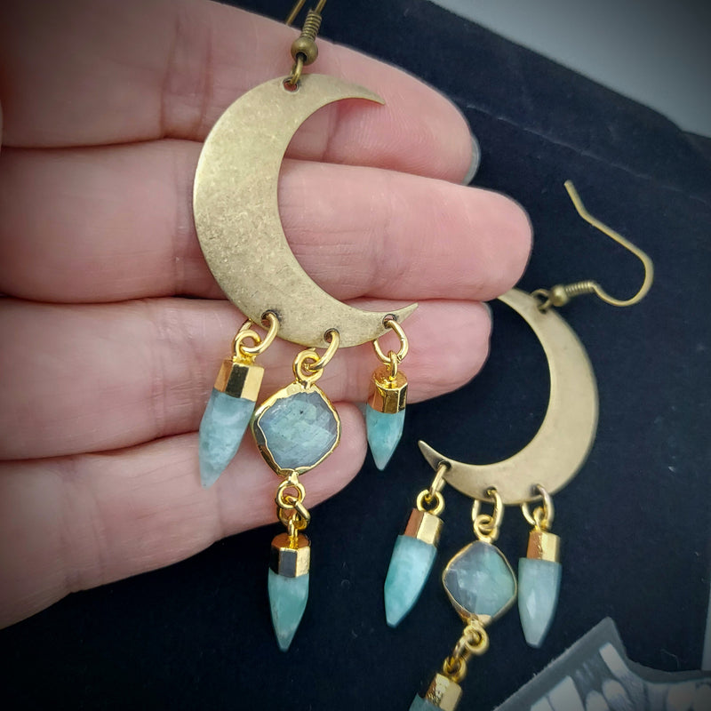 Crescent moon earrings