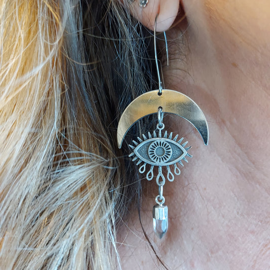 Crystal boho earrings