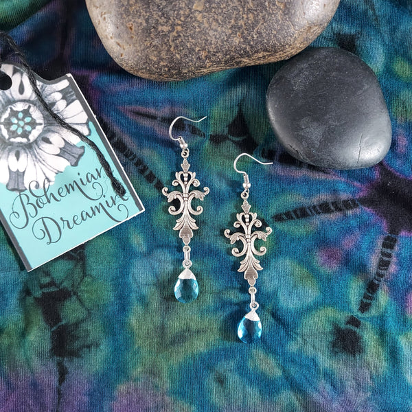 Bohemian topaz earrings