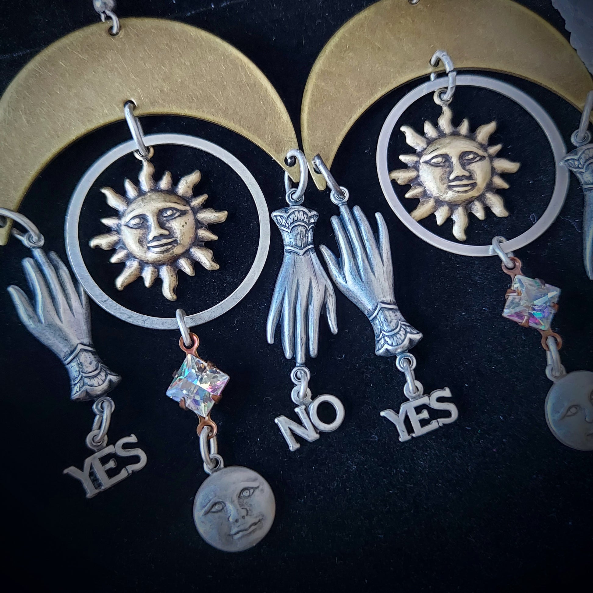 Boho witch earrings in bohemian jewelry