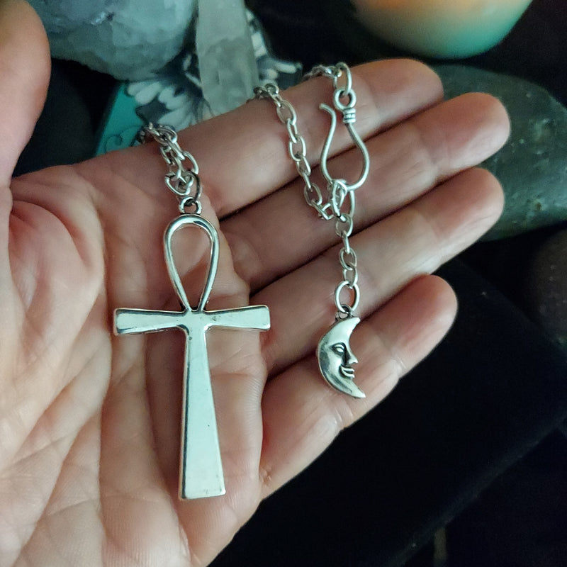 Ankh Necklace, 34" long