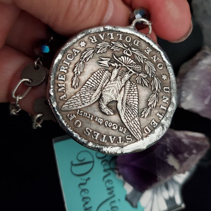 Day of the Dead Coin Necklace