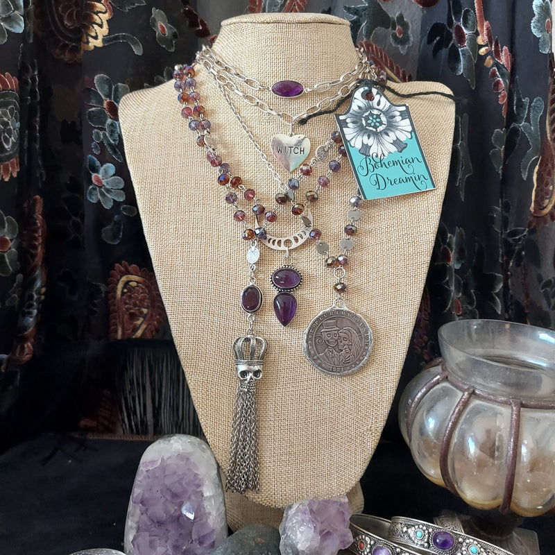 Day of the Dead Coin Necklace