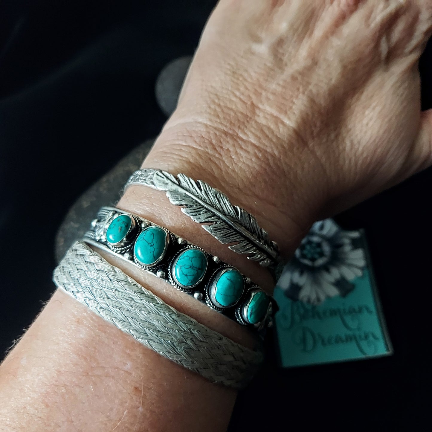 Feather Cuff Bracelet