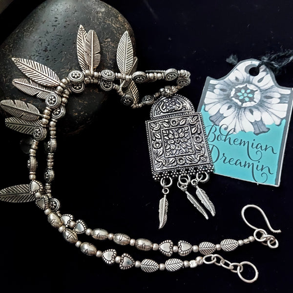 Leaf and Flower Necklace