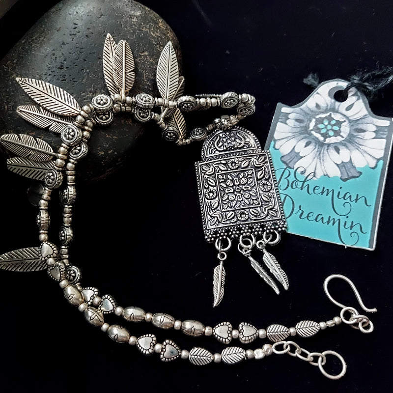 Leaf and Flower Necklace