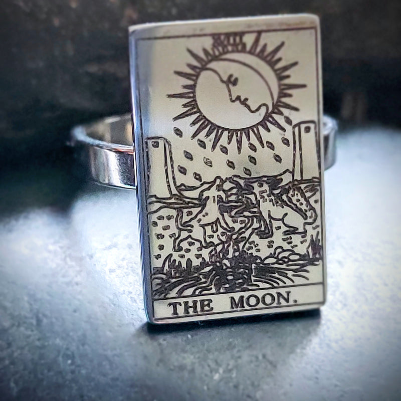 The Moon Tarot Card Ring