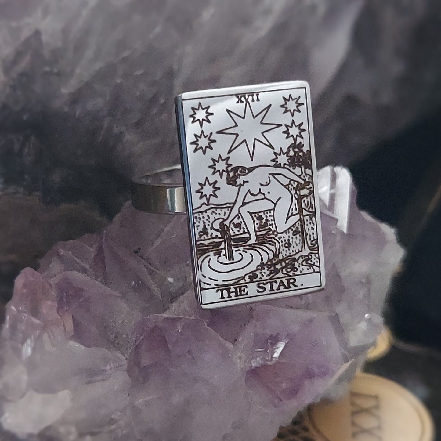 The Star Tarot Card Ring