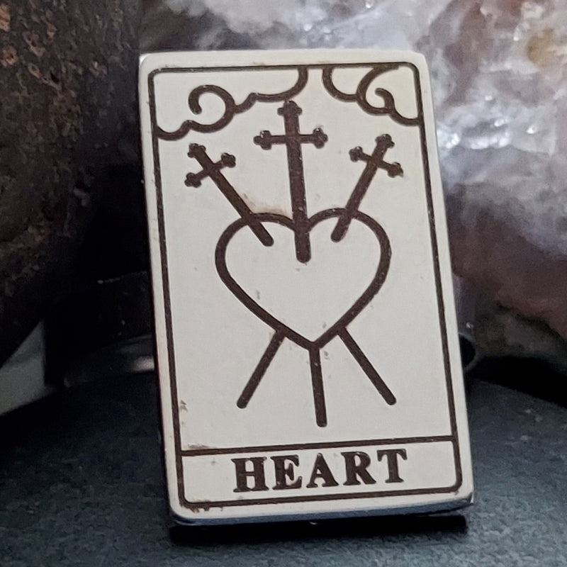 The Three of Swords Tarot Card Ring