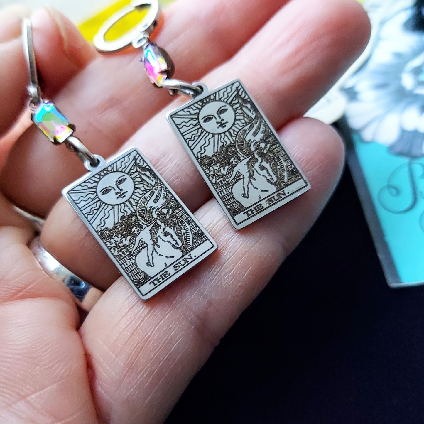 The Sun Tarot Card Earrings