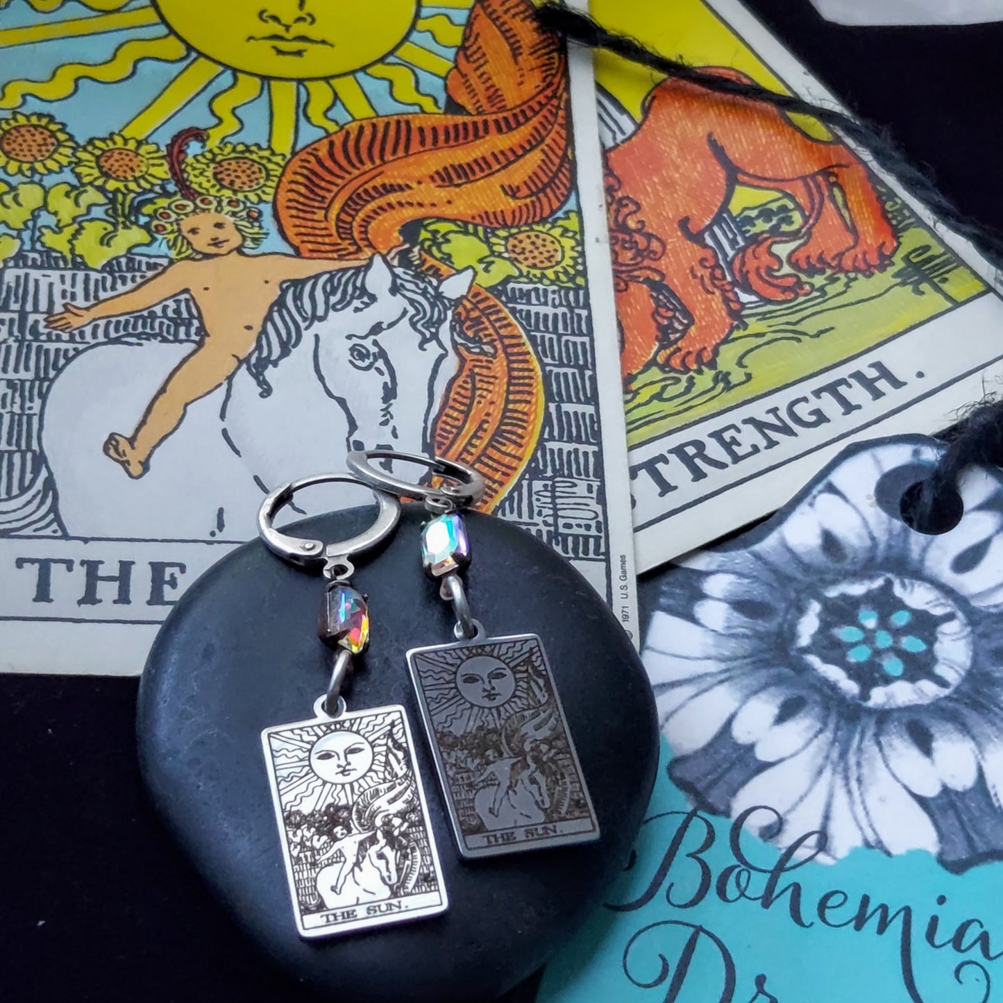 The Sun Tarot Card Earrings