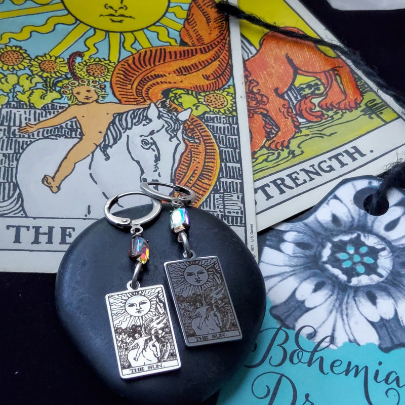 The Sun Tarot Card Earrings