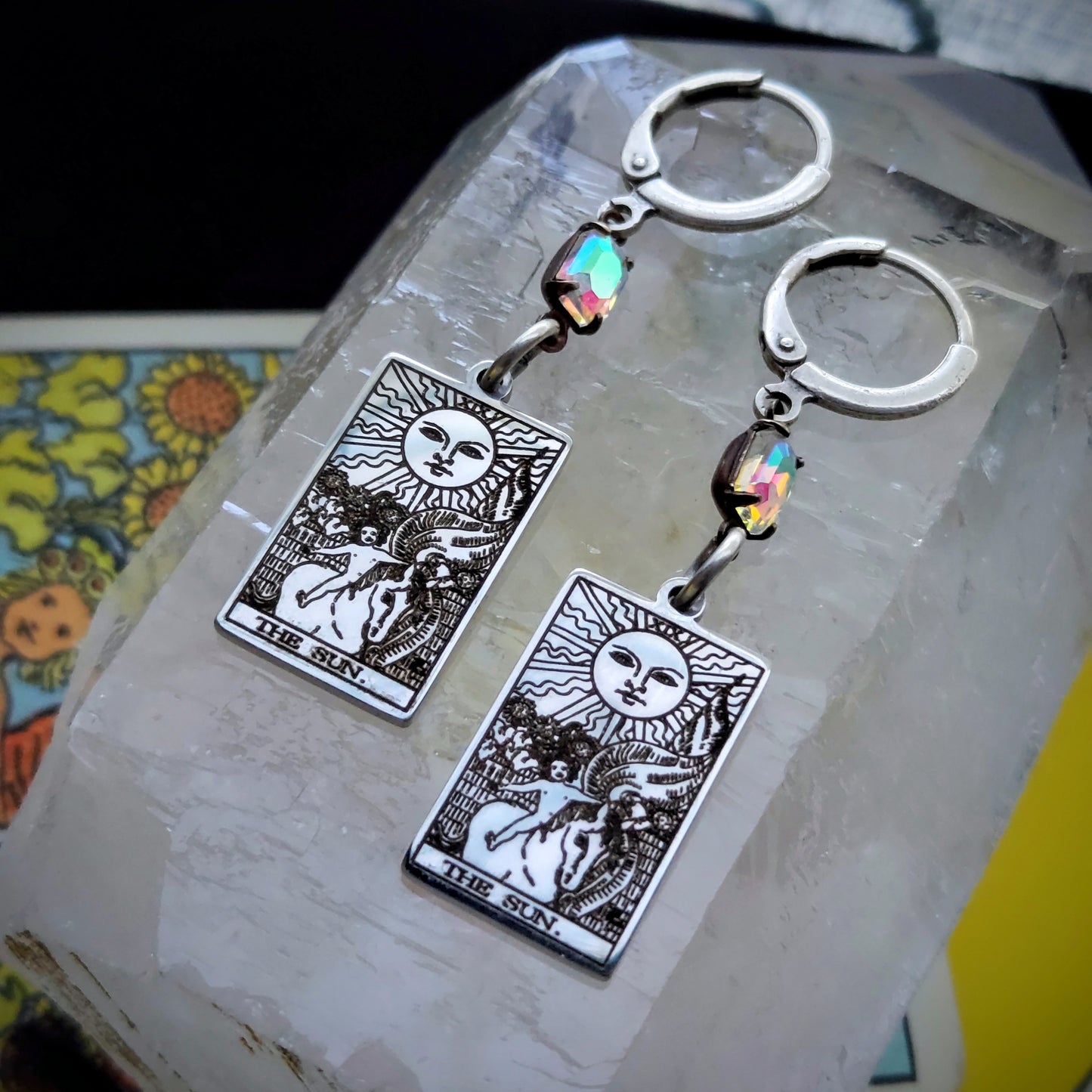 The Sun Tarot Card Earrings