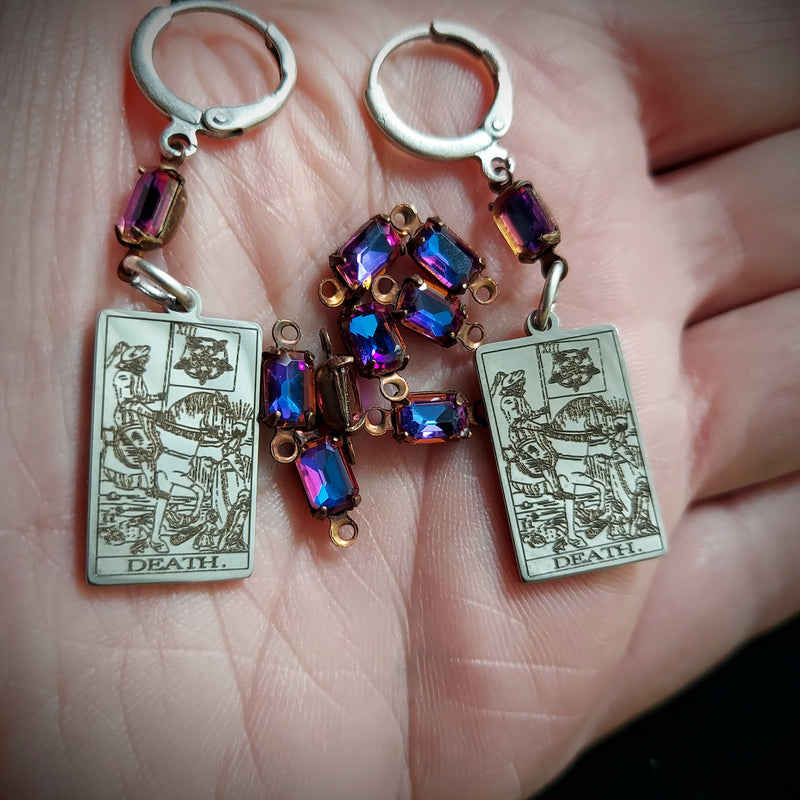 The Death Card Tarot Earrings