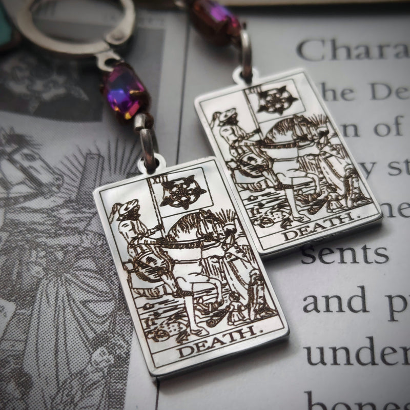 The Death Card Tarot Earrings