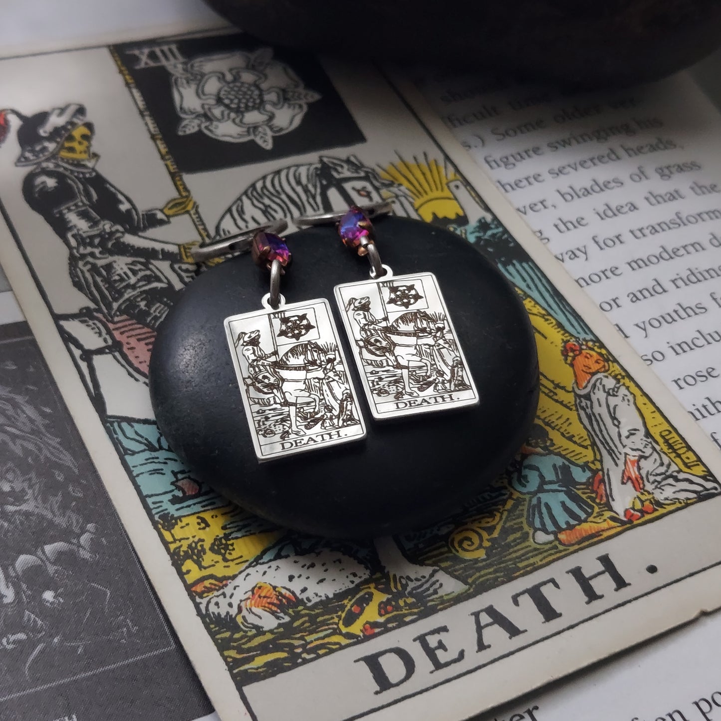 The Death Card Tarot Earrings