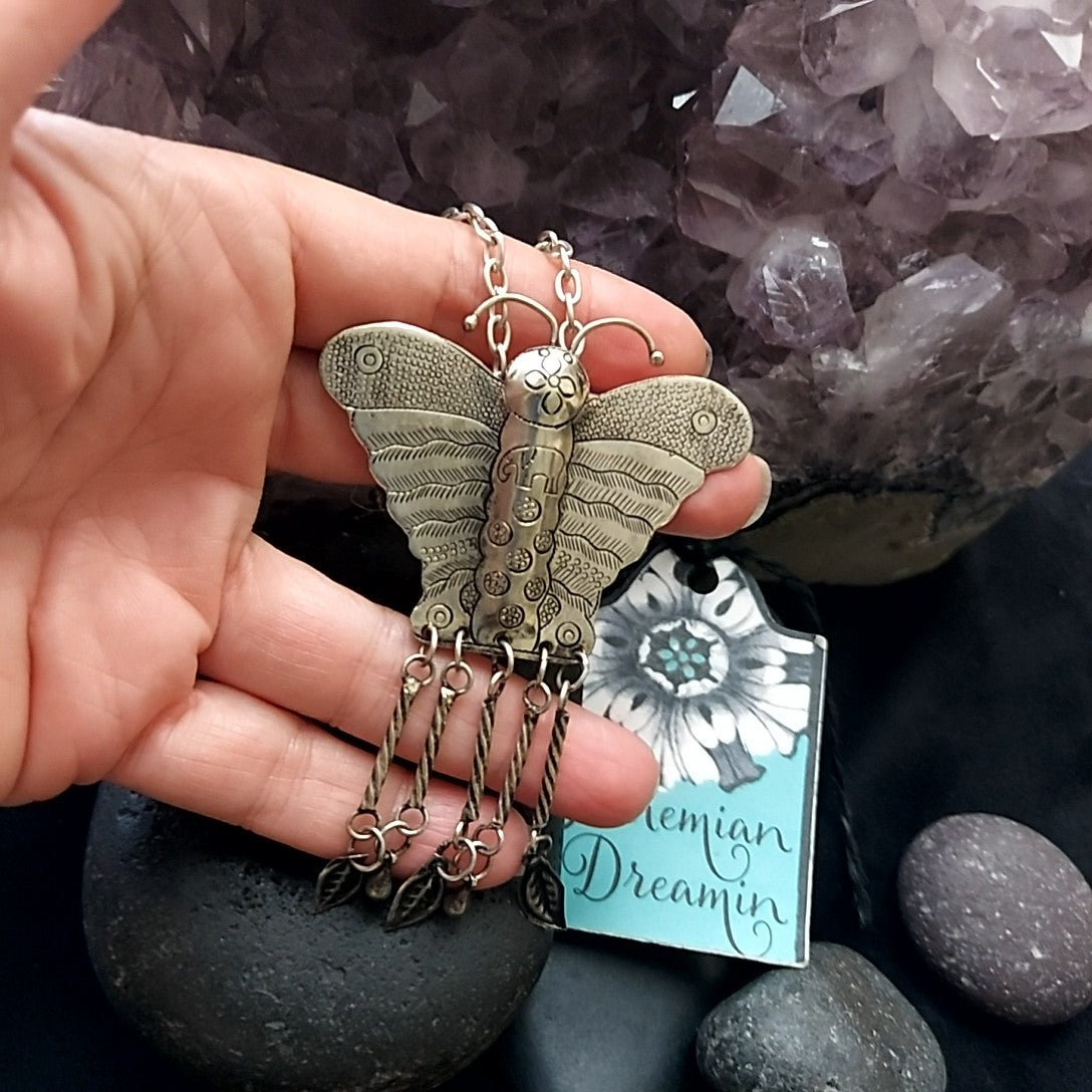Vintage Butterfly Necklace