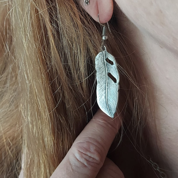 Feather Dangle Earrings