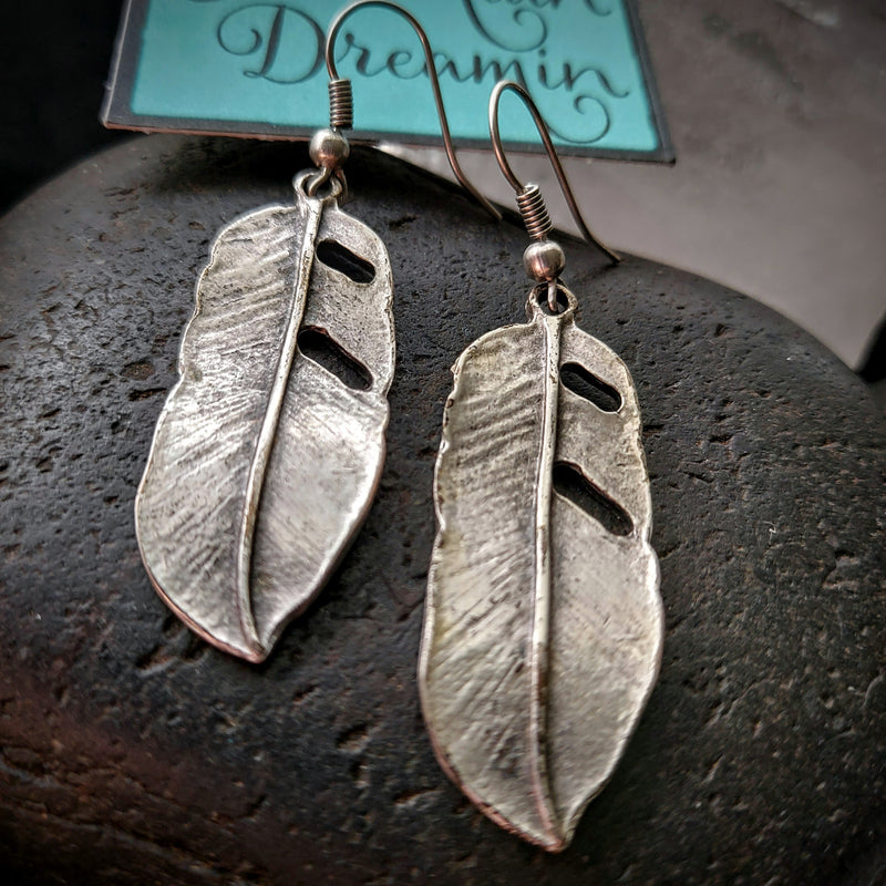 Feather Dangle Earrings