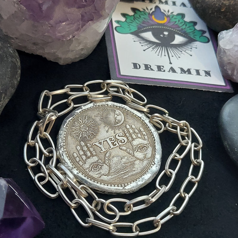 Ouija Coin Necklace