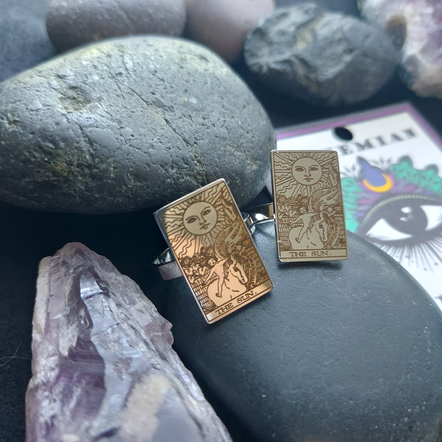 The Sun Tarot Card Ring