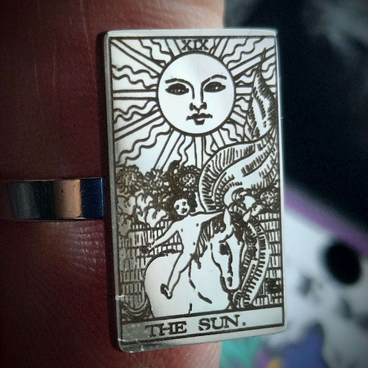 The Sun Tarot Card Ring