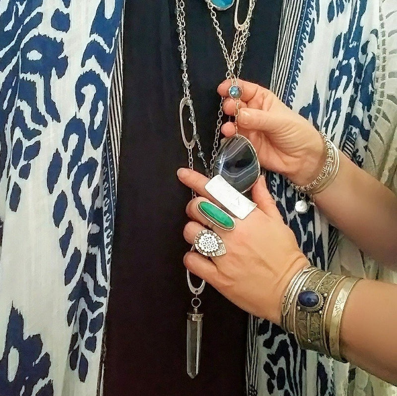 Stamped Tribal Ring