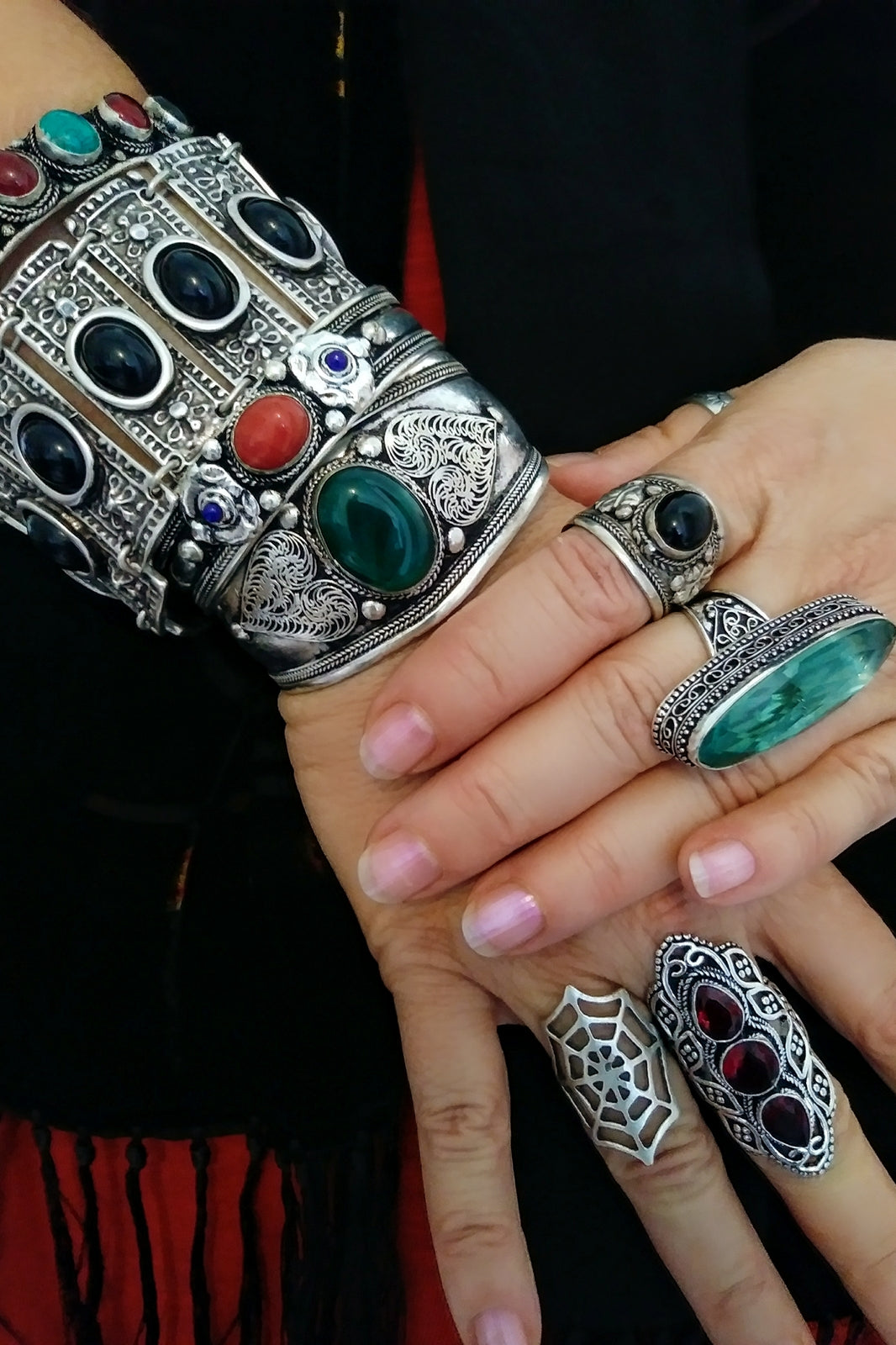 Boho bracelet bangle in bohemian jewelry