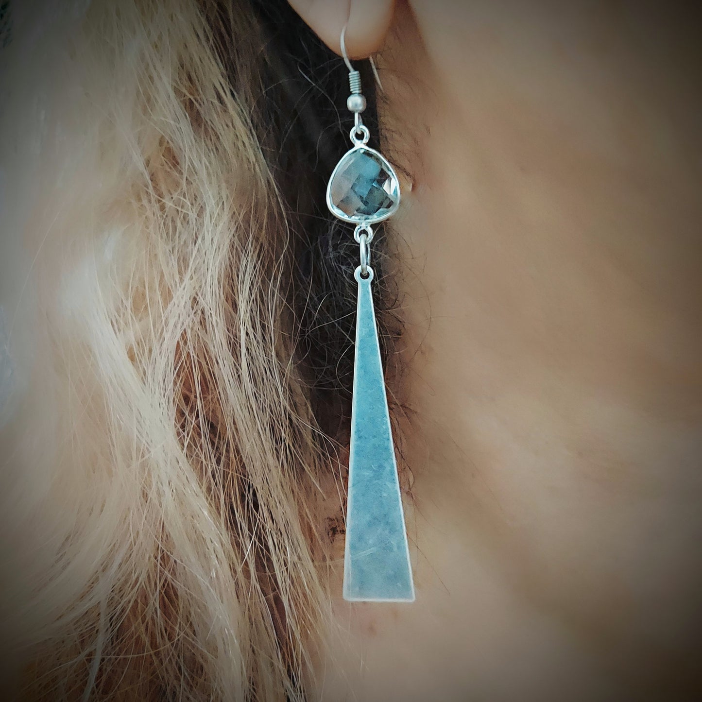Boho crystal earrings