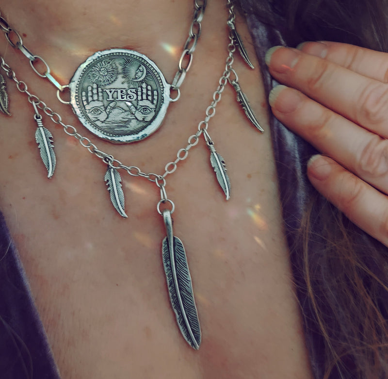 Ouija Coin Necklace