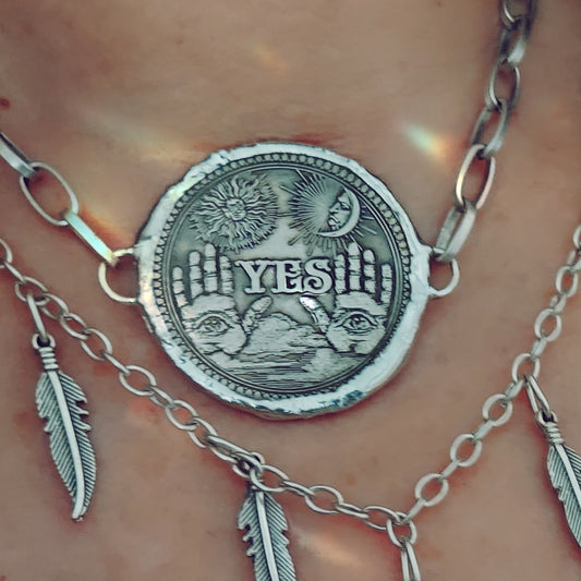 Ouija Coin Necklace