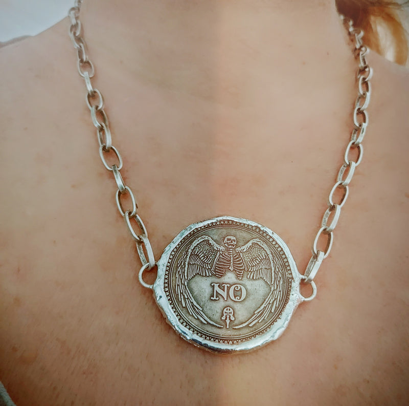 Ouija Coin Necklace