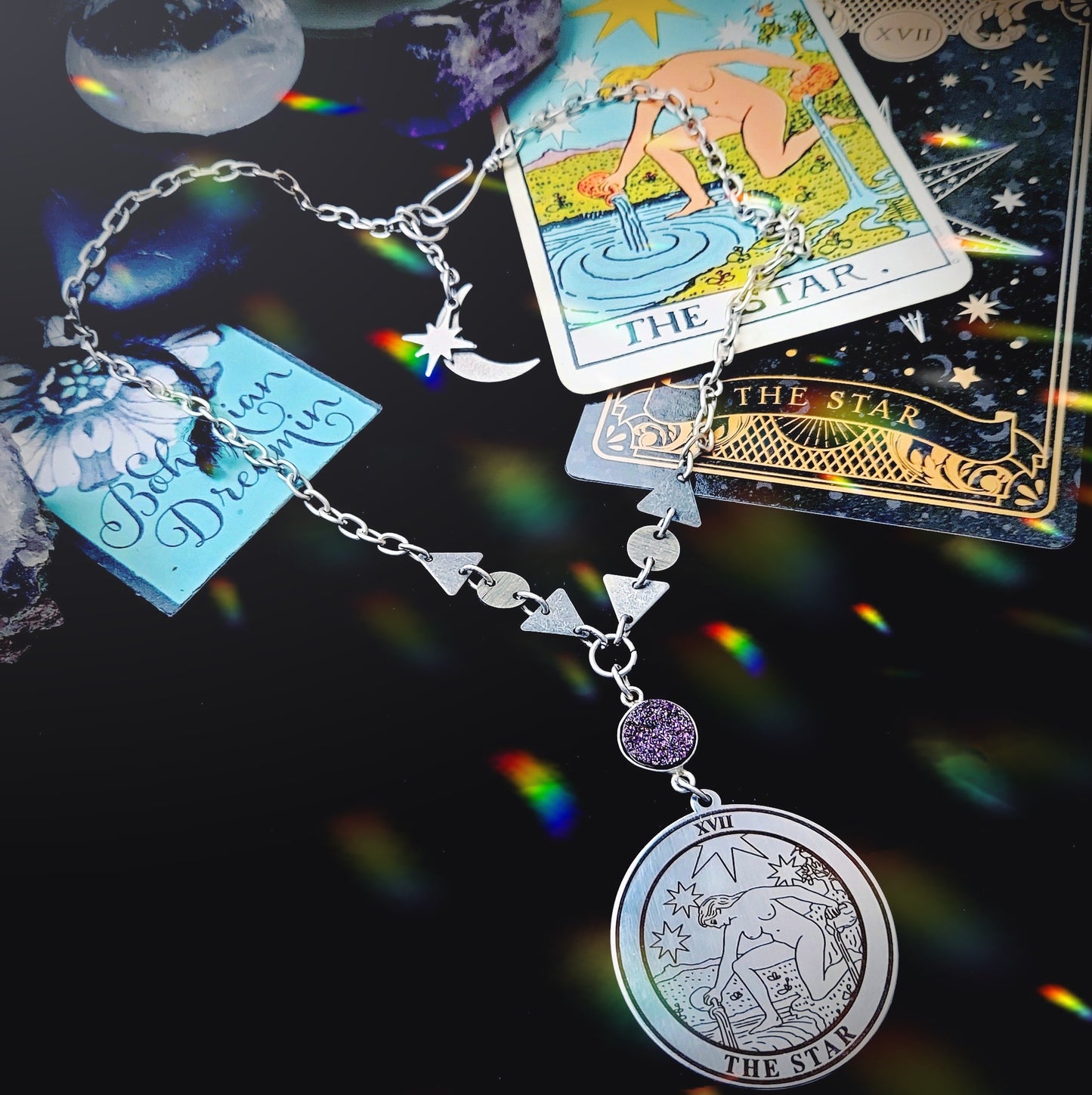 The Star Tarot Card Necklace