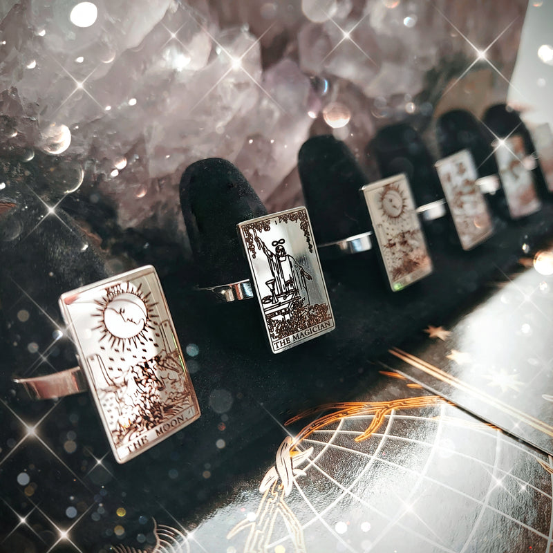 The Moon Tarot Card Ring