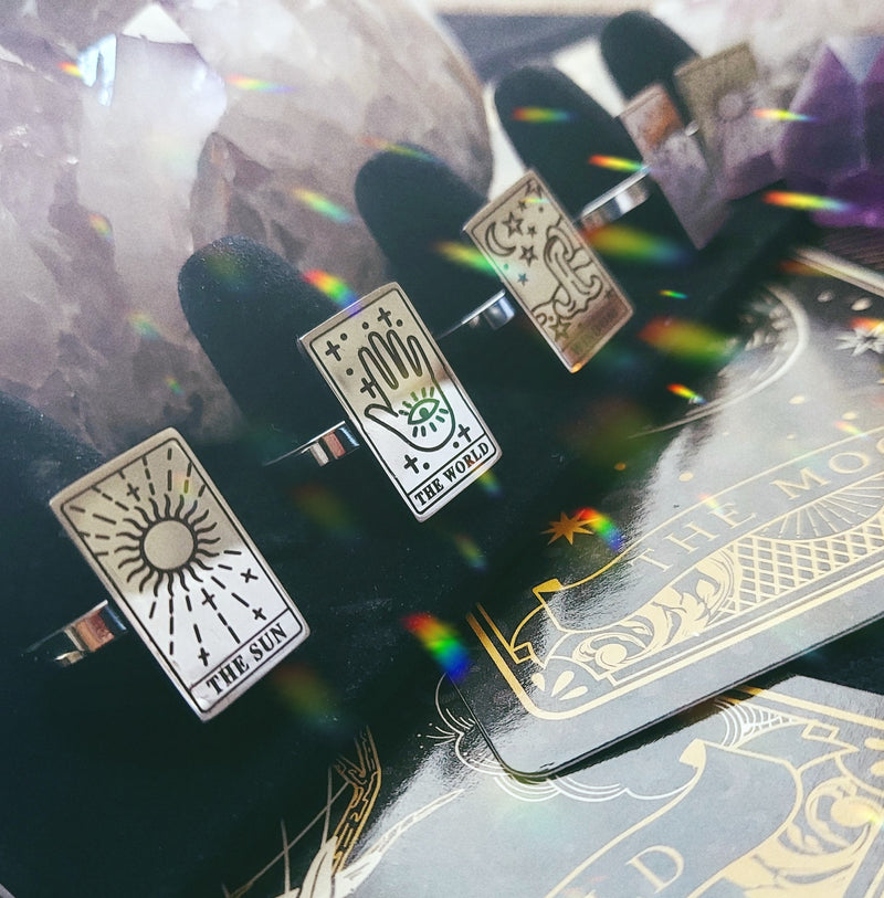 The Three of Swords Tarot Card Ring