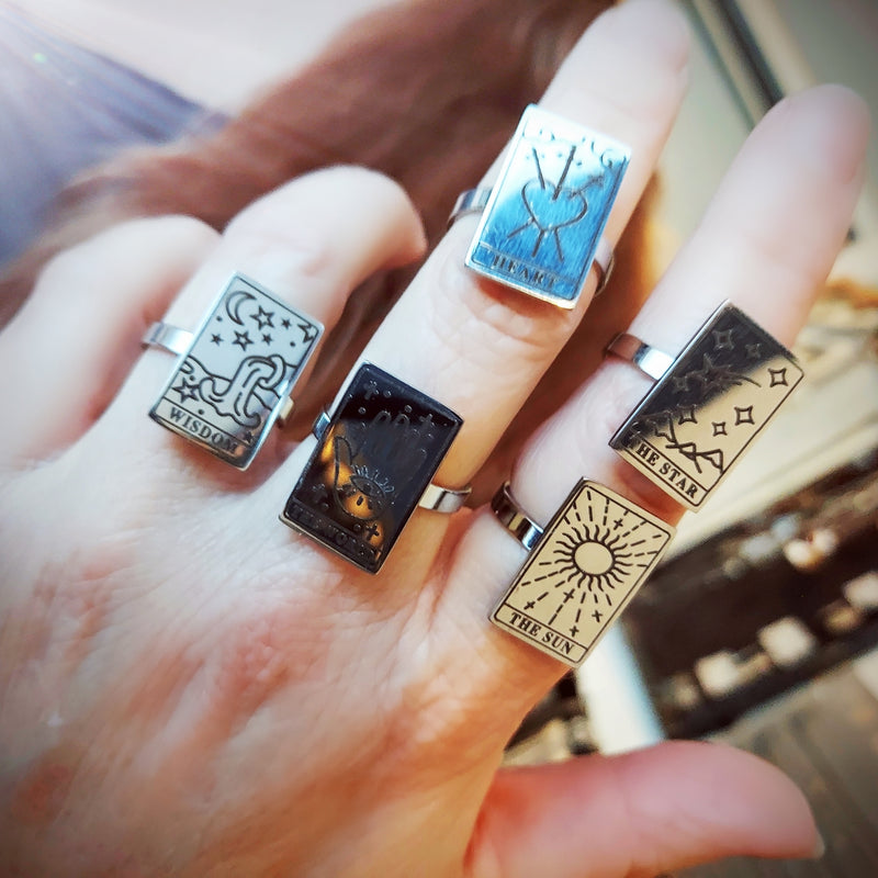 The Sun Tarot Card Ring