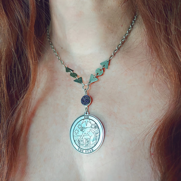 The Star Tarot Card Necklace