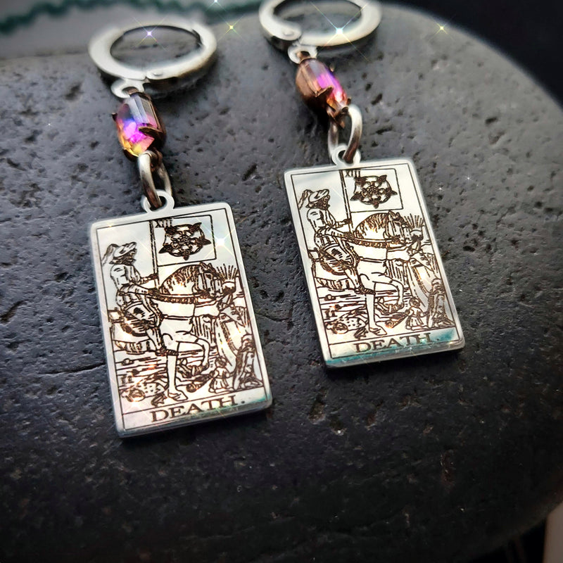The Death Card Tarot Earrings