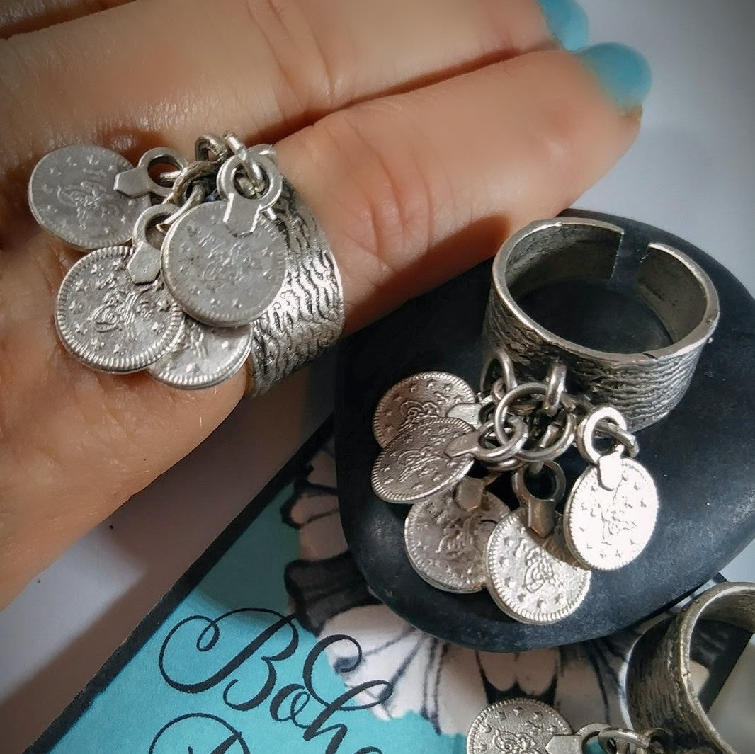 Dangling Coins Ring