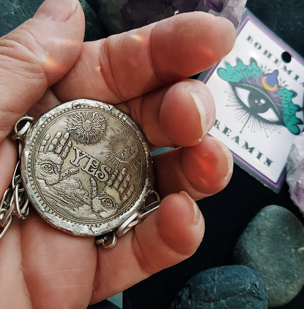 Ouija Coin Necklace